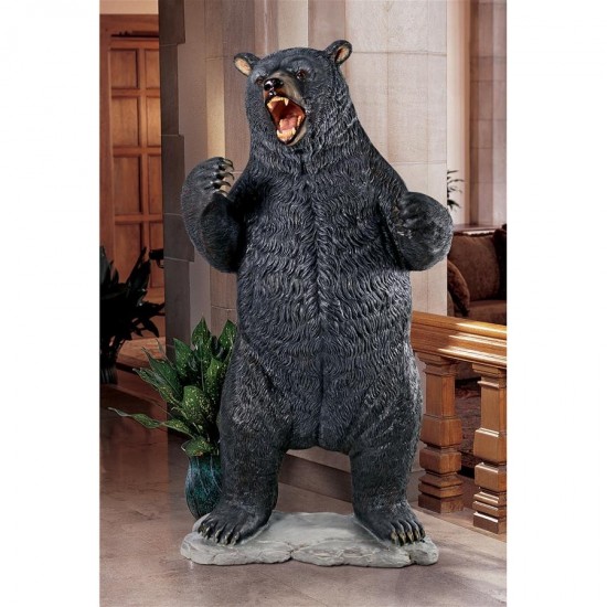 Design Toscano Growling Black Bear Statue