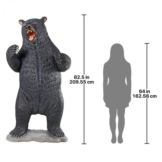 Design Toscano Growling Black Bear Statue