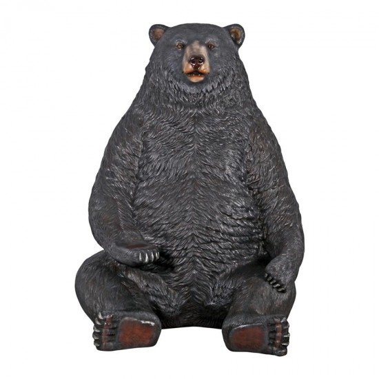 Design Toscano Sitting Pretty Black Bear Statue