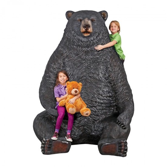 Design Toscano Sitting Pretty Black Bear Statue