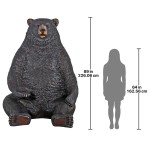 Design Toscano Sitting Pretty Black Bear Statue