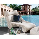 Design Toscano Hadrians Villa Chaise Lounge