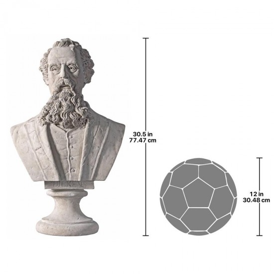 Design Toscano Charles Dickens Bust