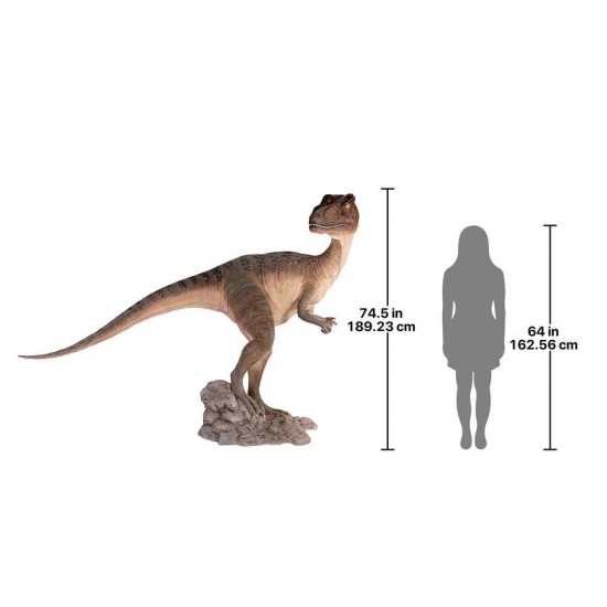 Design Toscano Allosaurus Dinosaur Statue Mouth Closed Frt-Quote