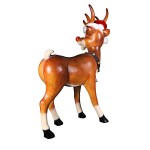 Design Toscano Large Standing Red Nosed Reindeer Statue