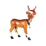 Design Toscano Large Standing Red Nosed Reindeer Statue