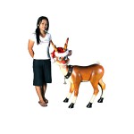 Design Toscano Large Standing Red Nosed Reindeer Statue