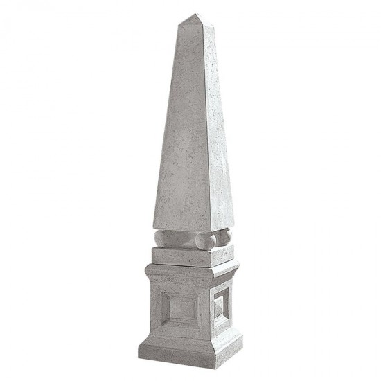 Design Toscano S/ Neoclassical Obelisk On Base