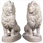 Design Toscano Set Of Right & Left Stately Lions