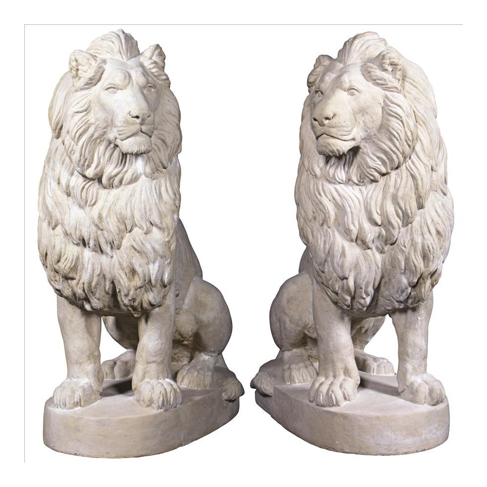 Design Toscano Set Of Right & Left Stately Lions