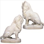 Design Toscano Set Of Right & Left Stately Lions