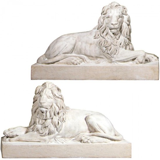 Design Toscano Castle Courtyard Sentinal Lions Set