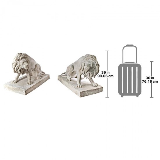 Design Toscano S/2 Kingsbury Giant Garden Lions