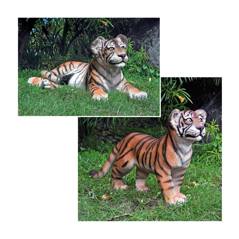 Design Toscano Set Of Grand Scale Tiger Cubs