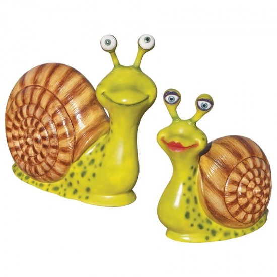 Design Toscano S/2 Enormous Escargot Statues