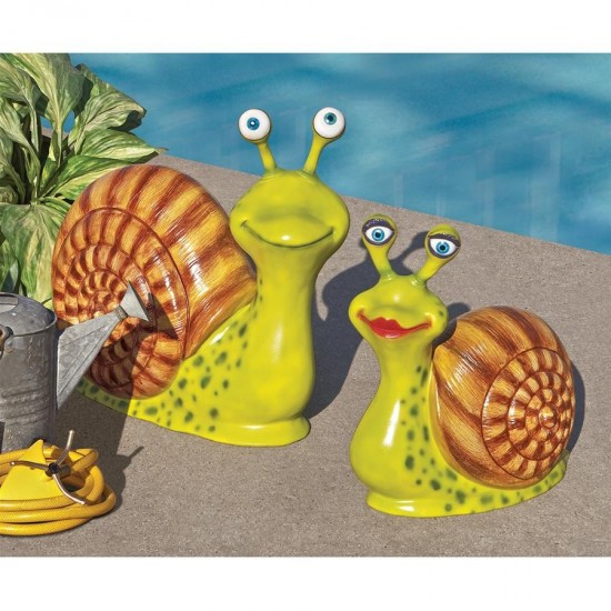 Design Toscano S/2 Enormous Escargot Statues