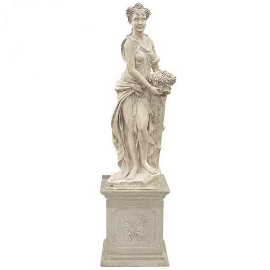 Design Toscano Four Seasons Autumn Statue With Plinth