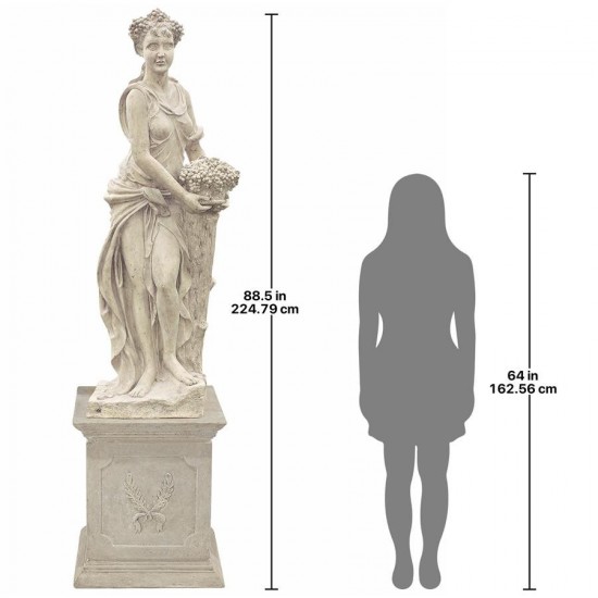 Design Toscano Four Seasons Autumn Statue With Plinth