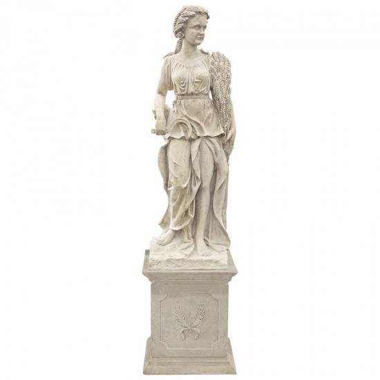 Design Toscano Four Seasons Summer Statue With Plinth