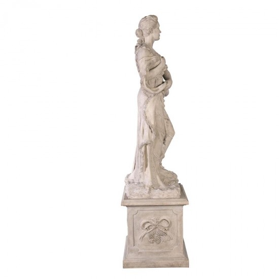 Design Toscano Four Seasons Winter Statue With Plinth