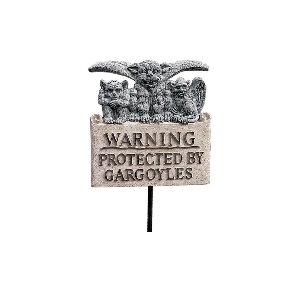 Design Toscano Gargoyle Warning Plaque