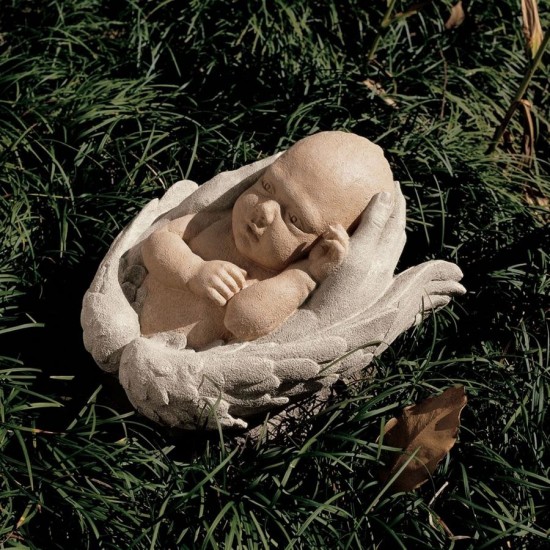 Design Toscano In Natures Hands Baby Angel Statue