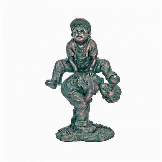 Design Toscano Leap Frogging Playing Boys Statue