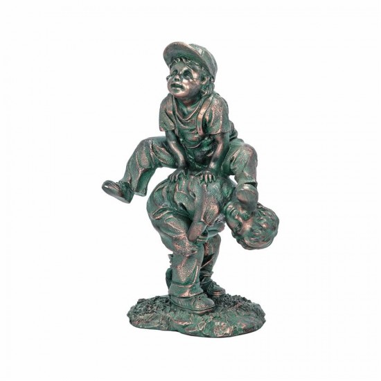 Design Toscano Leap Frogging Playing Boys Statue