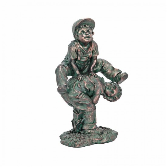 Design Toscano Leap Frogging Playing Boys Statue