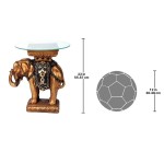 Design Toscano Maharajah Golden Elephant Table