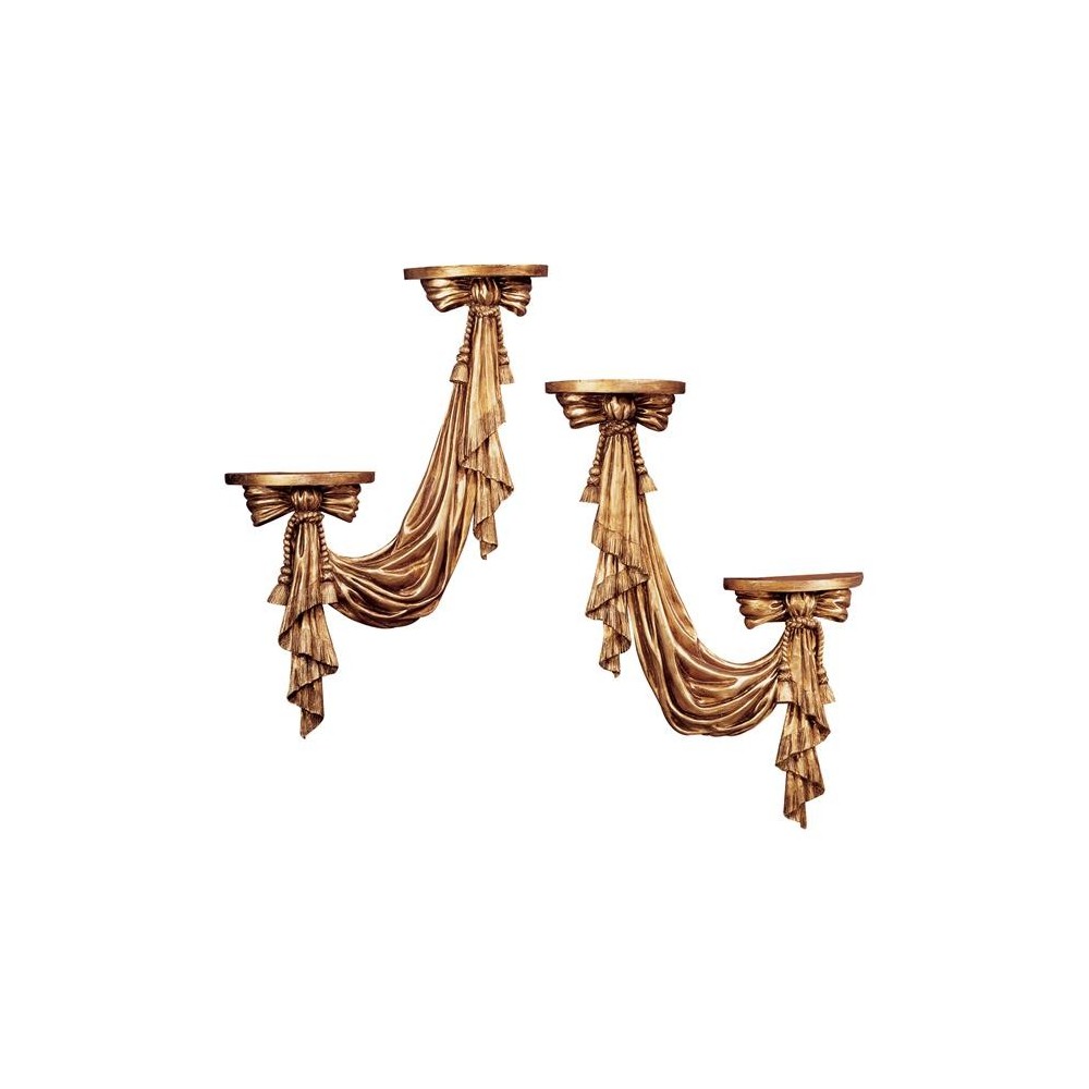 Design Toscano St Louis Draped Wall Accents Set Design Toscano St Louis Draped Wall Accents Set