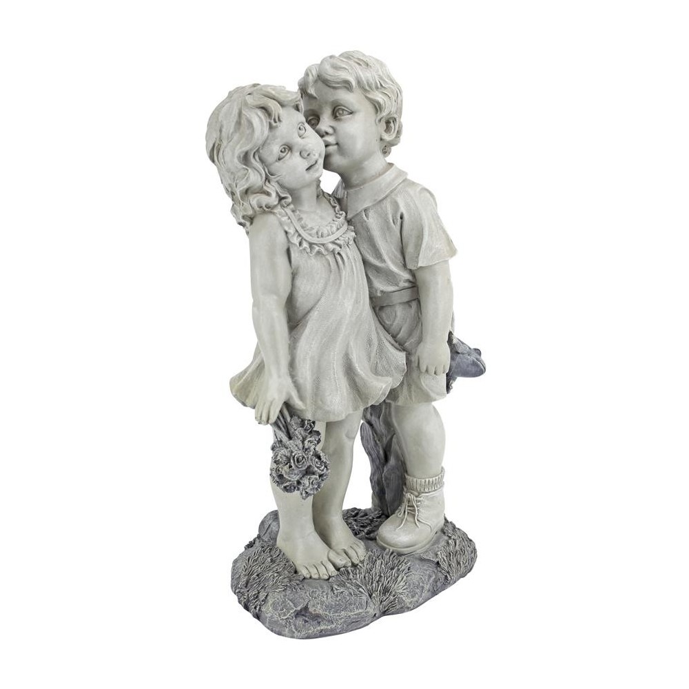 Design Toscano Young Sweethearts Kissing Children Design Toscano Young Sweethearts Kissing Children