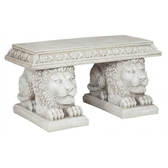 Design Toscano Grand Lion Bench Of St Johns Square