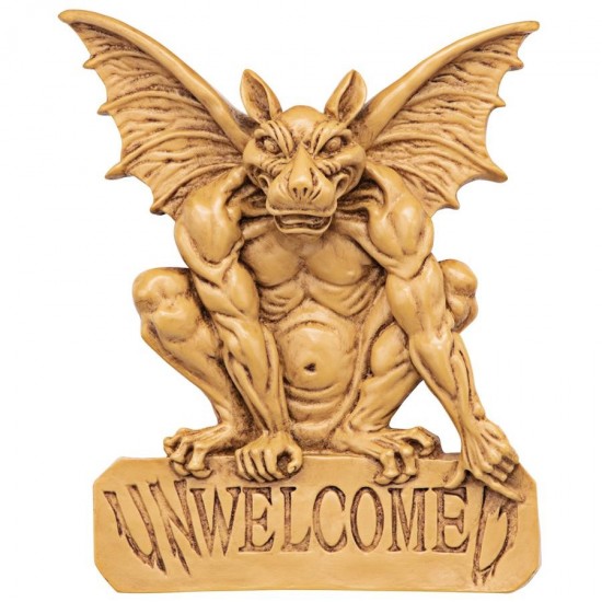 Design Toscano Gargoyle Unwelcomed Plaque