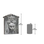 Design Toscano Beware Of Cat/Attenti Al Gatto Plaque