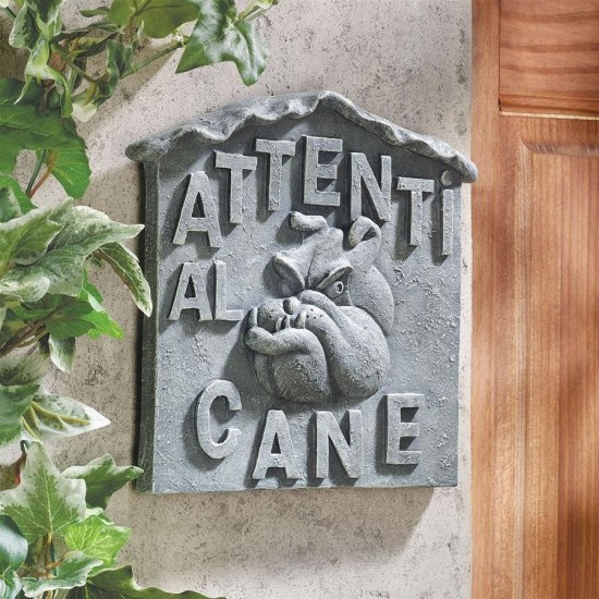 Design Toscano Beware Of Dog/Attenti Al Cane Plaque