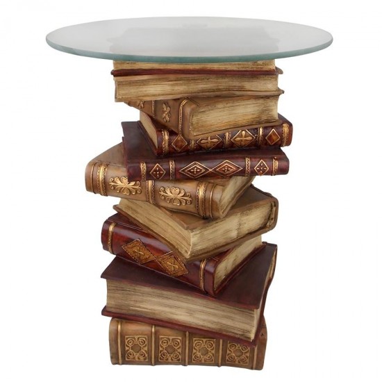 Design Toscano Power Of Books Side Table