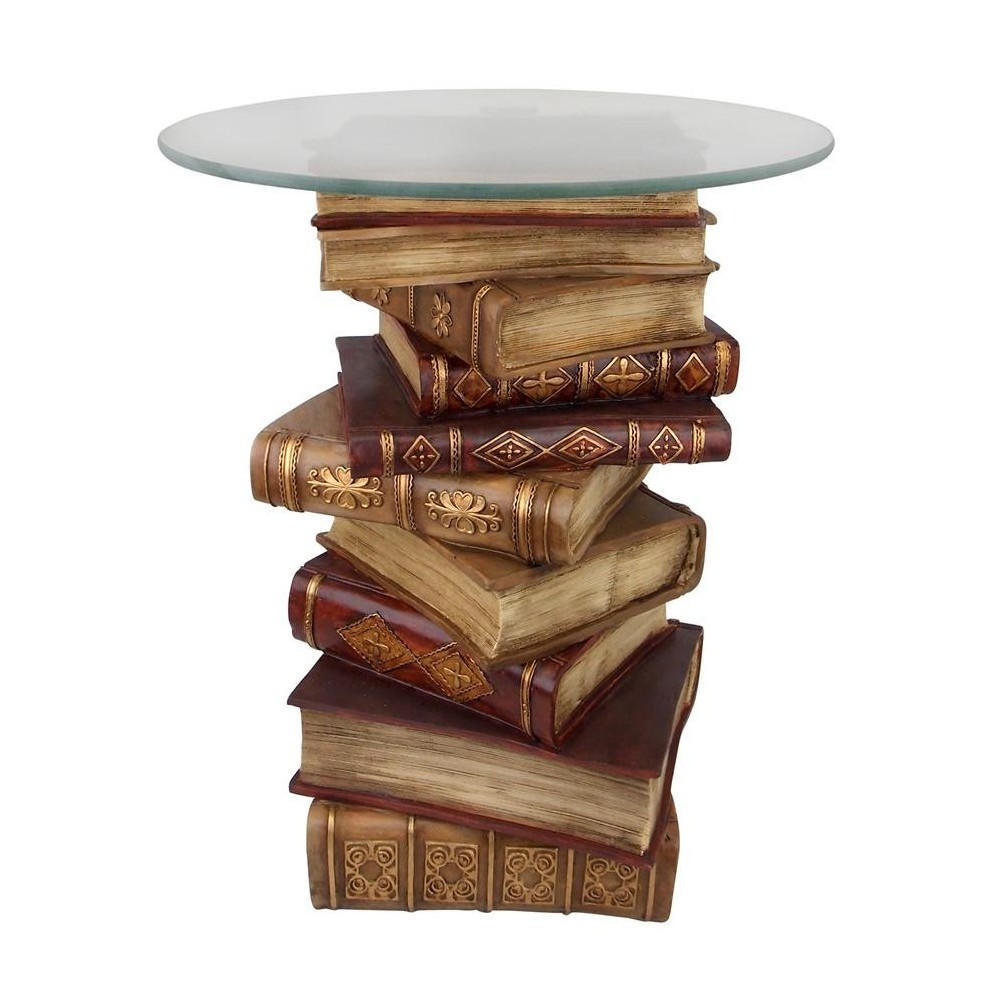 Design Toscano Power Of Books Side Table