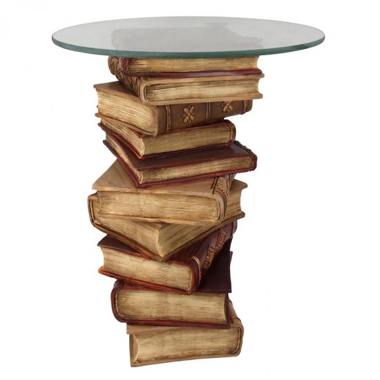 Design Toscano Power Of Books Side Table