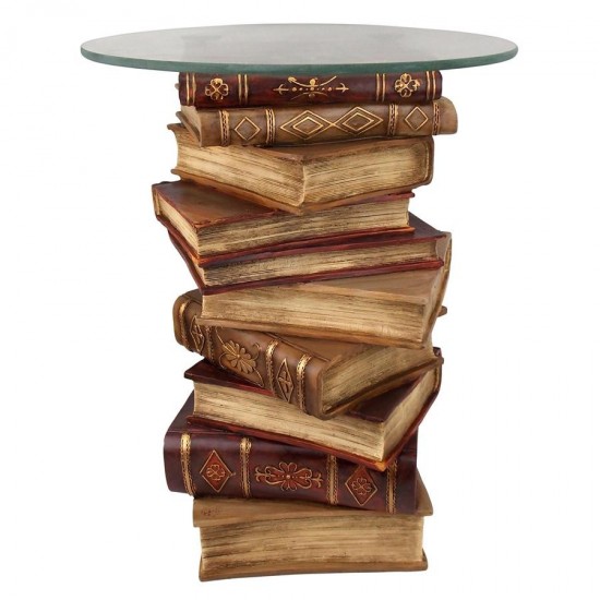 Design Toscano Power Of Books Side Table