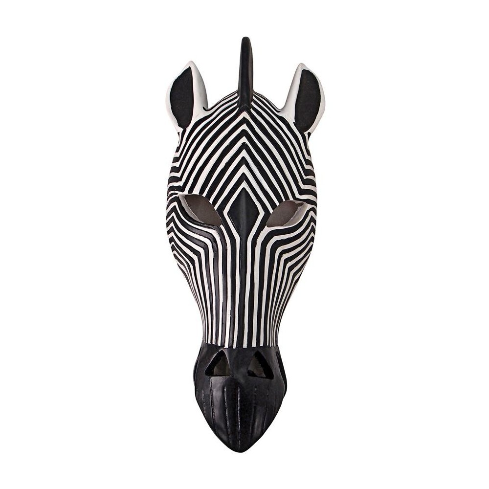 Design Toscano Zebra Mask Plaque Design Toscano Zebra Mask Plaque