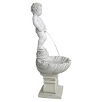Design Toscano Manneken Pis W/ Shell Pump And Plinth