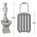Design Toscano Manneken Pis W/ Shell Pump And Plinth