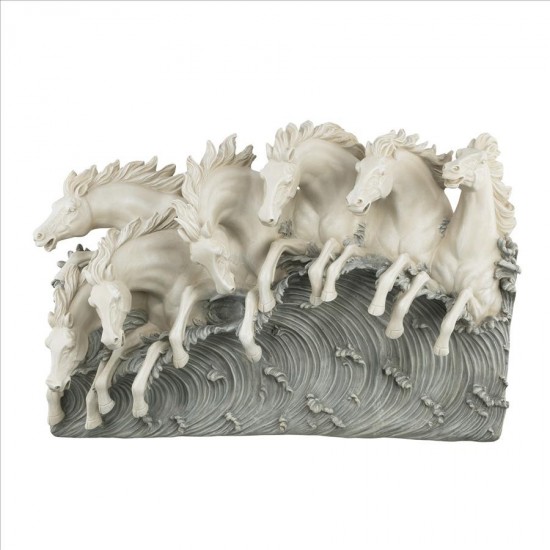 Design Toscano Neptunes Horses Of The Sea Frieze