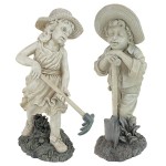 Design Toscano Rebecca And Samuel Gardeners