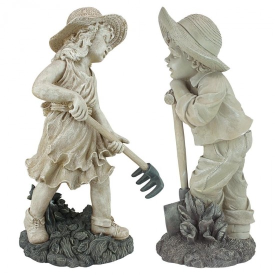 Design Toscano Rebecca And Samuel Gardeners