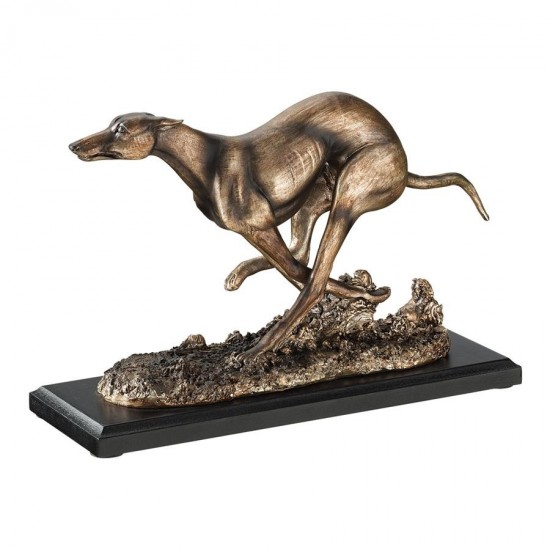 Design Toscano Greyhound Whippet Art Deco Dog Statue