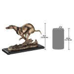 Design Toscano Greyhound Whippet Art Deco Dog Statue