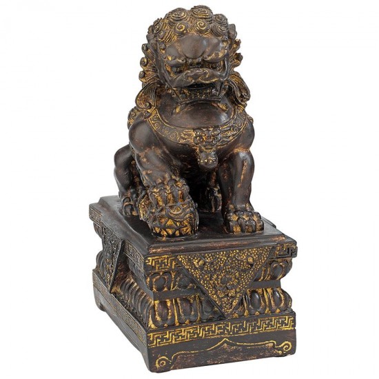 Design Toscano Chinese Guardian Male Foo Dog