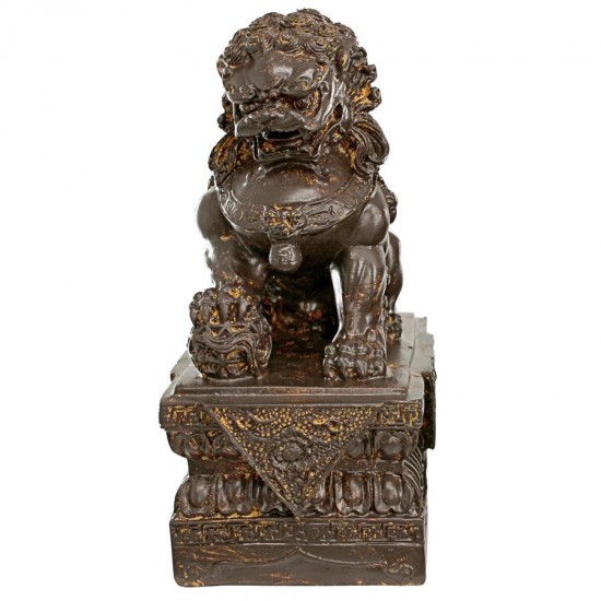 Design Toscano Chinese Guardian Male Foo Dog